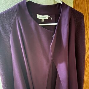 Calvin Klein Purple Sweater jacket 2XL
